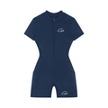CAPEL Women's Quarter-Zip Short Sleeve Romper