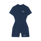 CAPEL Women's Quarter-Zip Short Sleeve Romper