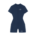 CAPEL Women's Quarter-Zip Short Sleeve Romper