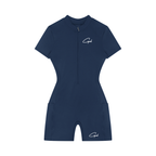 CAPEL Women's Quarter-Zip Short Sleeve Romper