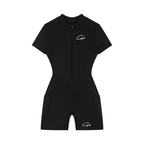 CAPEL Women's Quarter-Zip Short Sleeve Romper